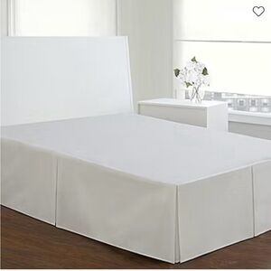 14” Queen Bedskirt Elegant White Bed Skirt